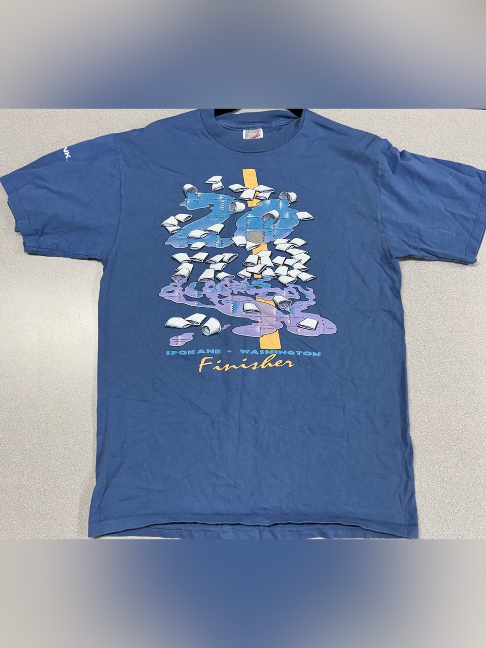 Jerzees Blue Finisher Graphic Tee with US Bank Arm Logo